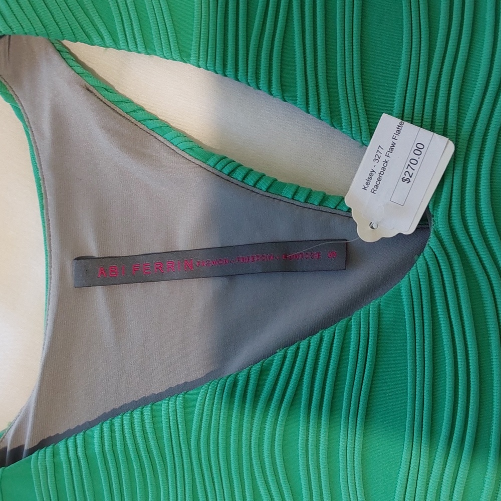 Abi Ferrin Kelsey Racerback Dress. NWT. Size Small. Green/Mint. - Picture 4 of 7
